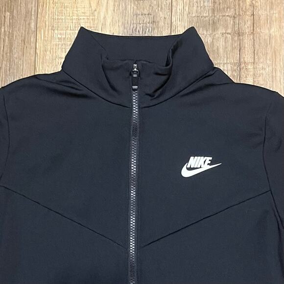 Nike Tracksuit Unisex Kids Black White Sportswear Zip Jacket & Pants Set Size Lg - Picture 4 of 11